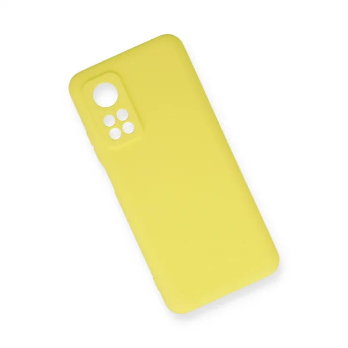 BUĞZ Xiaomi Mi 10t Kılıf Nano İçi Kadife Silikon - Sarı