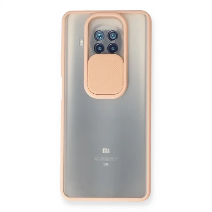BUĞZ Xiaomi Mi 10t Lite Kılıf Palm Buzlu Kamera Sürgülü Silikon - Pembe