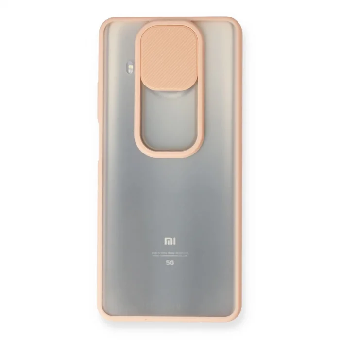 BUĞZ Xiaomi Mi 10t Lite Kılıf Palm Buzlu Kamera Sürgülü Silikon - Pembe