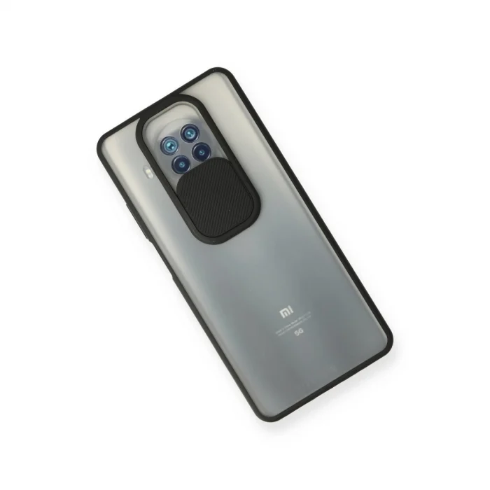 BUĞZ Xiaomi Mi 10t Lite Kılıf Palm Buzlu Kamera Sürgülü Silikon - Siyah