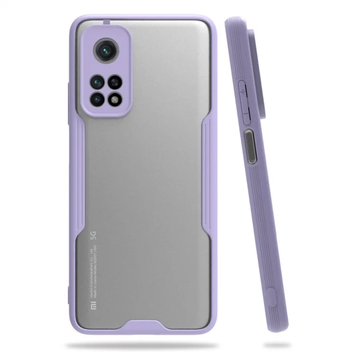 BUĞZ Xiaomi Mi 10t Pro Kılıf Platin Silikon - Lila