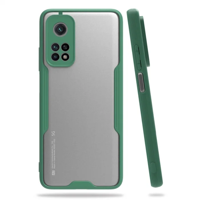 BUĞZ Xiaomi Mi 10t Pro Kılıf Platin Silikon - Yeşil