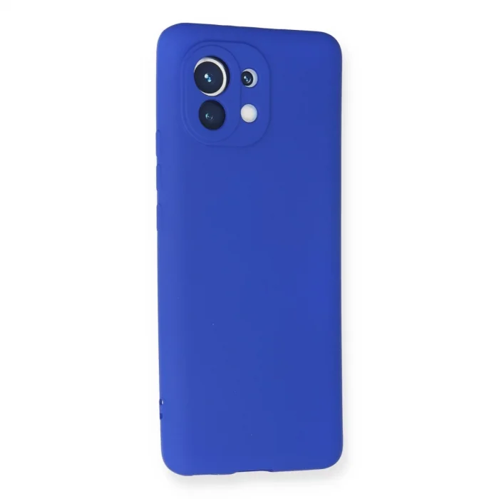 BUĞZ Xiaomi Mi 11 Kılıf First Silikon - Lacivert