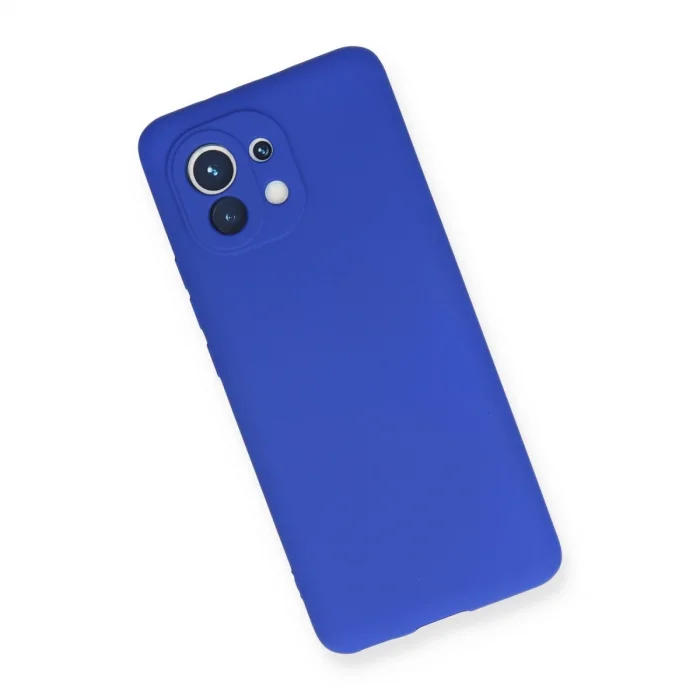 BUĞZ Xiaomi Mi 11 Kılıf First Silikon - Lacivert