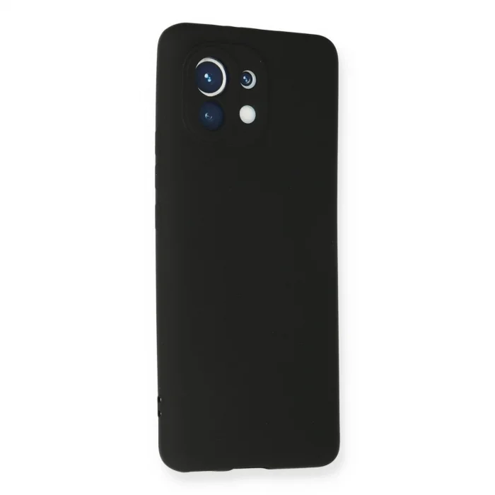 BUĞZ Xiaomi Mi 11 Kılıf First Silikon - Siyah