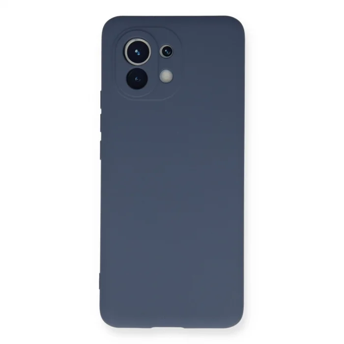 BUĞZ Xiaomi Mi 11 Kılıf Nano İçi Kadife Silikon - Gri