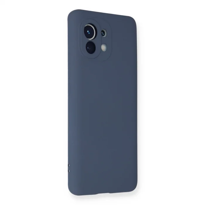 BUĞZ Xiaomi Mi 11 Kılıf Nano İçi Kadife Silikon - Gri
