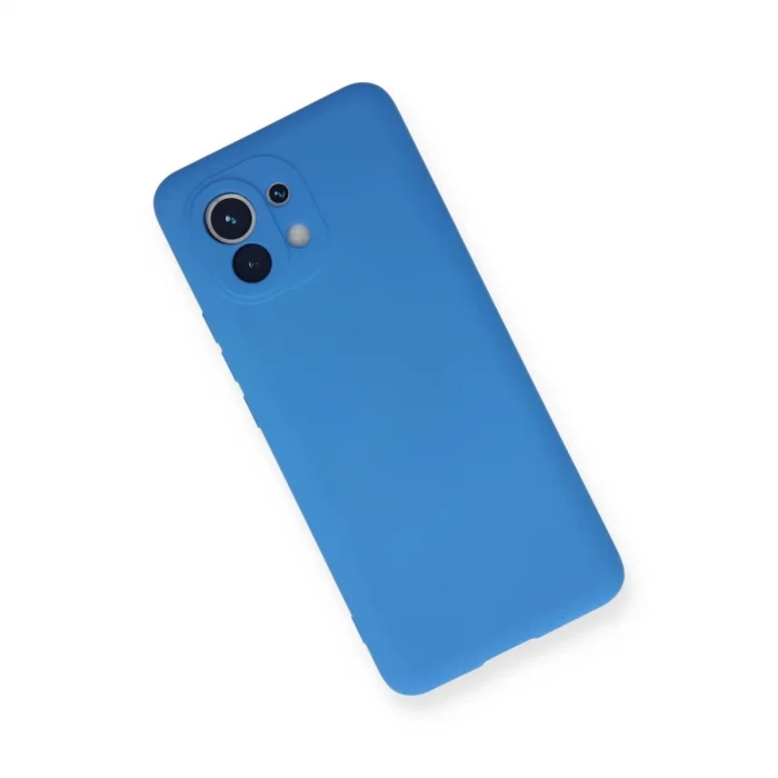 BUĞZ Xiaomi Mi 11 Kılıf Nano İçi Kadife Silikon - Mavi
