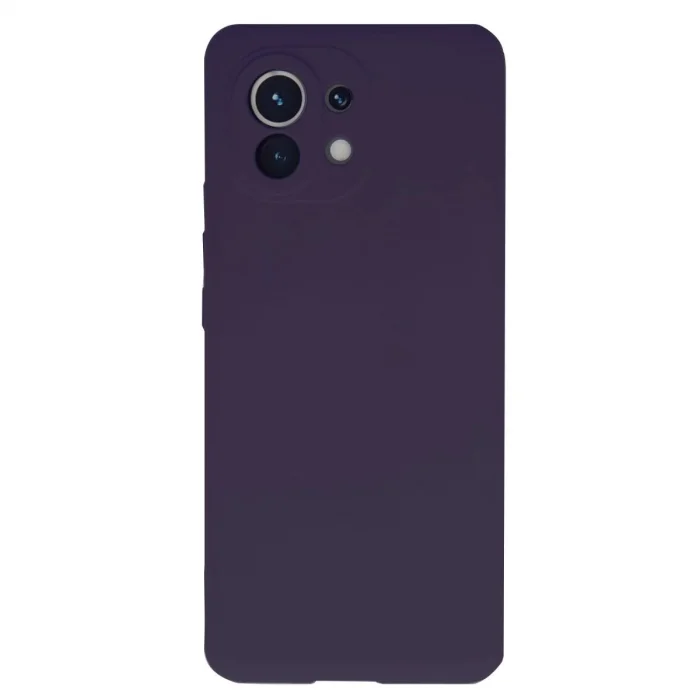 BUĞZ Xiaomi Mi 11 Kılıf Nano İçi Kadife Silikon - Mor