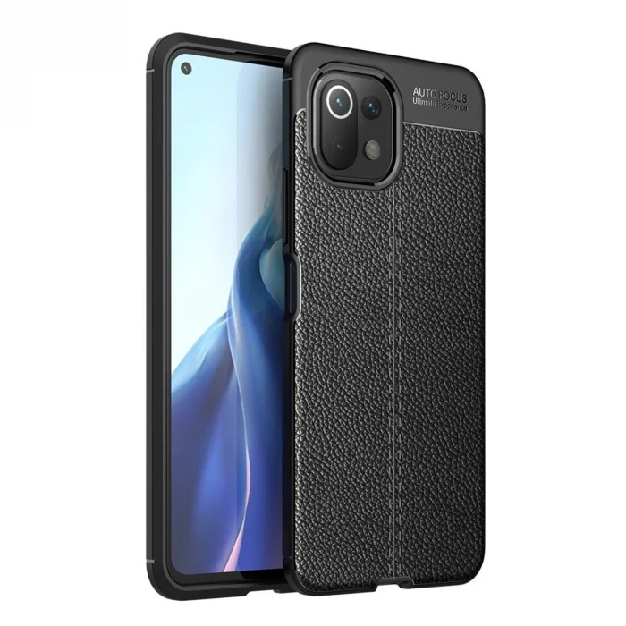BUĞZ Xiaomi Mi 11 Lite Kılıf Auto Focus Kapak - Siyah