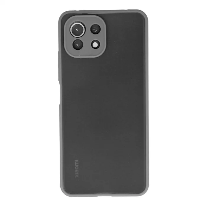 BUĞZ Xiaomi Mi 11 Lite Kılıf Montreal Silikon Kapak - Gri