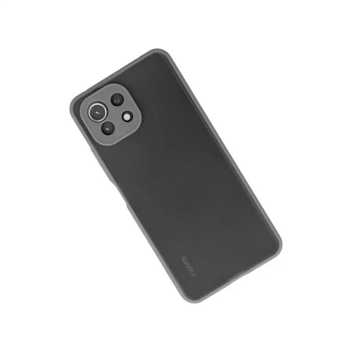 BUĞZ Xiaomi Mi 11 Lite Kılıf Montreal Silikon Kapak - Gri