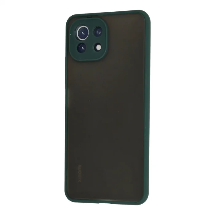BUĞZ Xiaomi Mi 11 Lite Kılıf Montreal Silikon Kapak - Yeşil