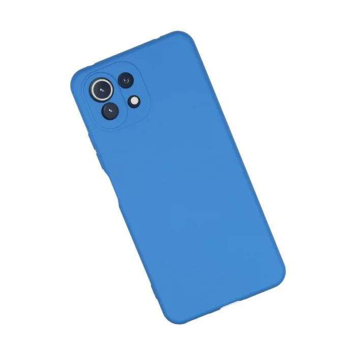 BUĞZ Xiaomi Mi 11 Lite Kılıf Nano İçi Kadife Silikon - Mavi