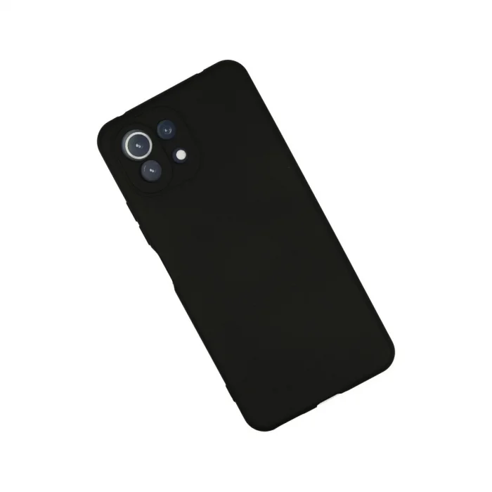 BUĞZ Xiaomi Mi 11 Lite Kılıf Nano İçi Kadife Silikon - Siyah