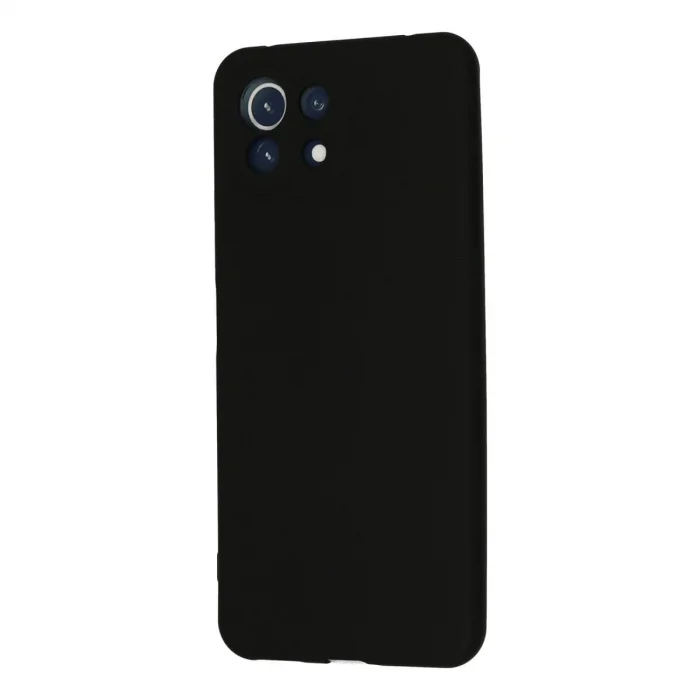 BUĞZ Xiaomi Mi 11 Lite Kılıf Nano İçi Kadife Silikon - Siyah