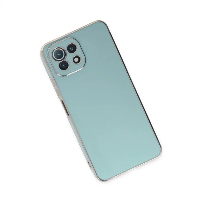 BUĞZ Xiaomi Mi 11 Lite Kılıf Volet Silikon - Açık Yeşil