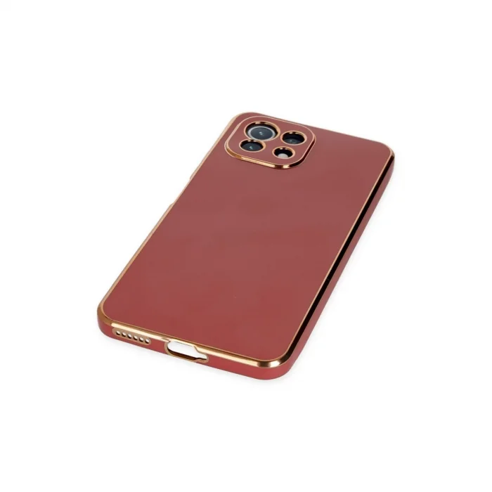 BUĞZ Xiaomi Mi 11 Lite Kılıf Volet Silikon - Kırmızı