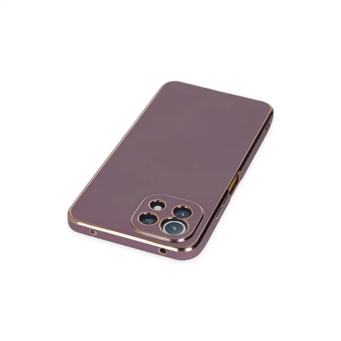 BUĞZ Xiaomi Mi 11 Lite Kılıf Volet Silikon - Mor