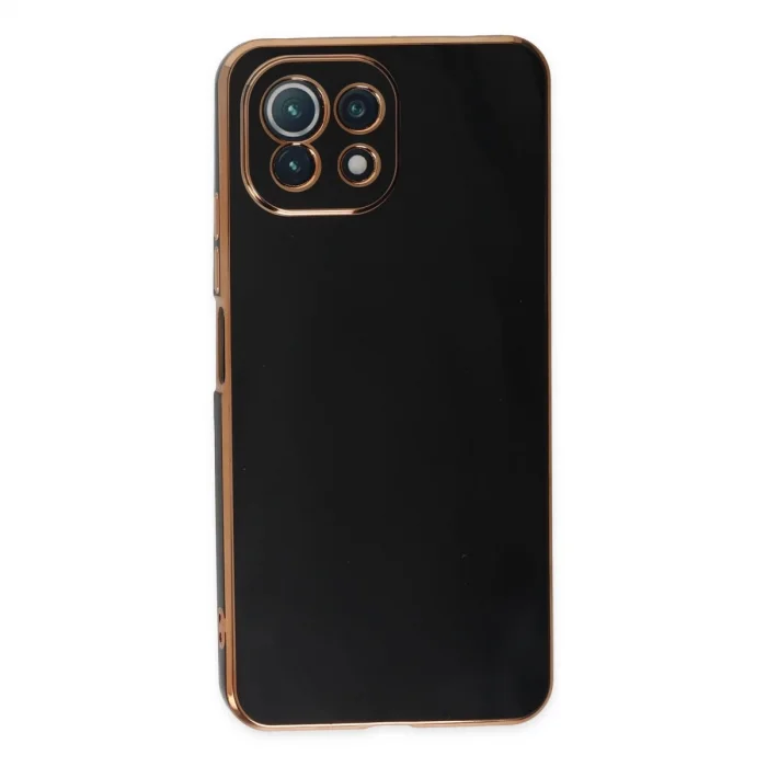 BUĞZ Xiaomi Mi 11 Lite Kılıf Volet Silikon - Siyah