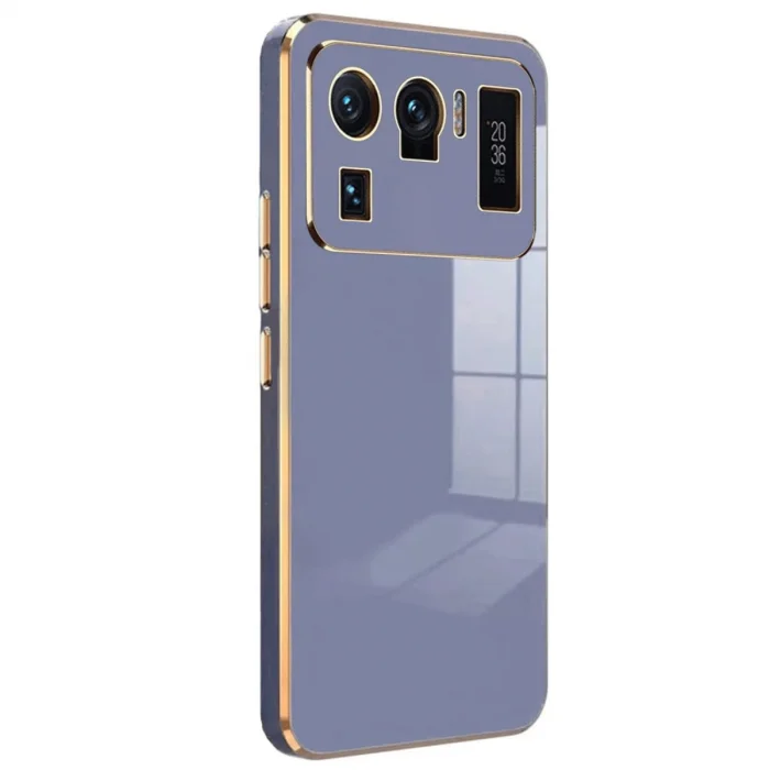 BUĞZ Xiaomi Mi 11 Ultra Kılıf Volet Silikon - Mavi