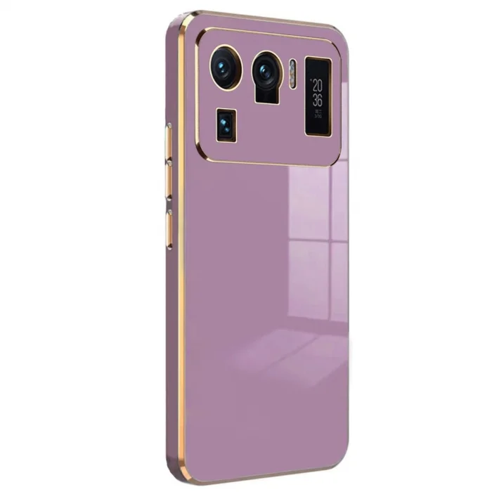 BUĞZ Xiaomi Mi 11 Ultra Kılıf Volet Silikon - Mor