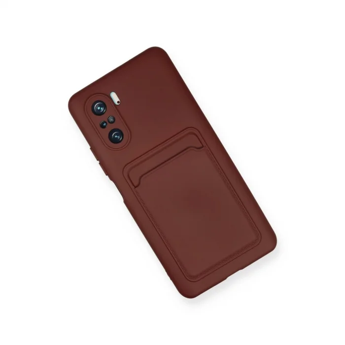 BUĞZ Xiaomi Mi 11i Kılıf Kelvin Kartvizitli Silikon - Bordo