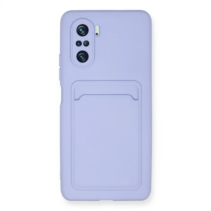 BUĞZ Xiaomi Mi 11i Kılıf Kelvin Kartvizitli Silikon - Lila