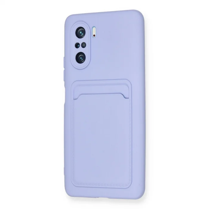 BUĞZ Xiaomi Mi 11i Kılıf Kelvin Kartvizitli Silikon - Lila