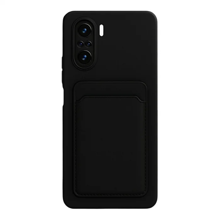 BUĞZ Xiaomi Mi 11i Kılıf Kelvin Kartvizitli Silikon - Siyah