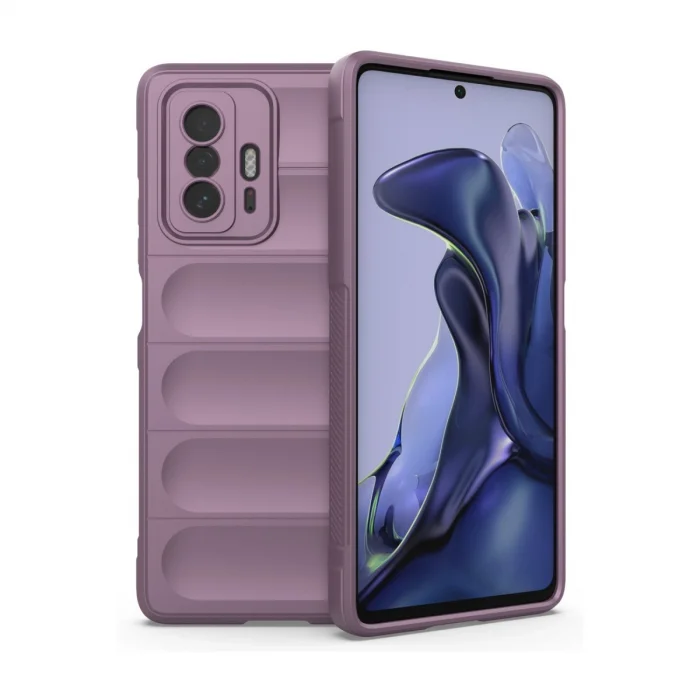 BUĞZ Xiaomi Mi 11t Kılıf Optimum Silikon - Mor