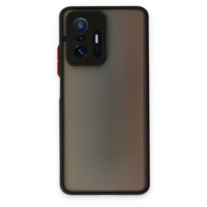 BUĞZ Xiaomi Mi 11t Pro Kılıf Montreal Silikon Kapak - Siyah