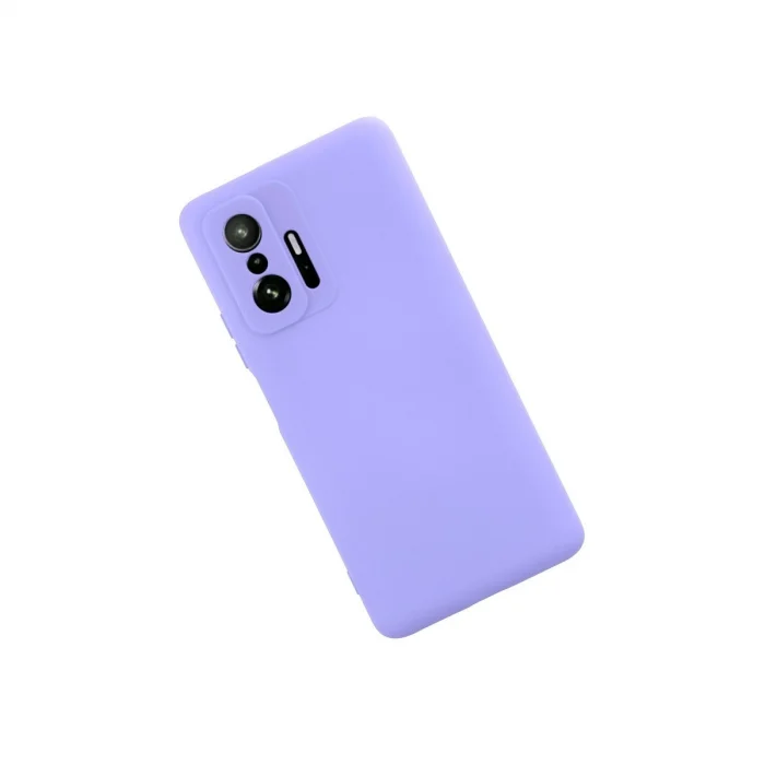 BUĞZ Xiaomi Mi 11t Pro Kılıf Nano İçi Kadife Silikon - Lila