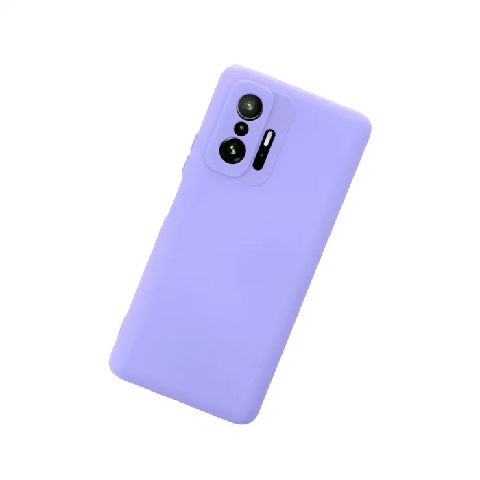 BUĞZ Xiaomi Mi 11t Pro Kılıf Nano İçi Kadife Silikon - Lila