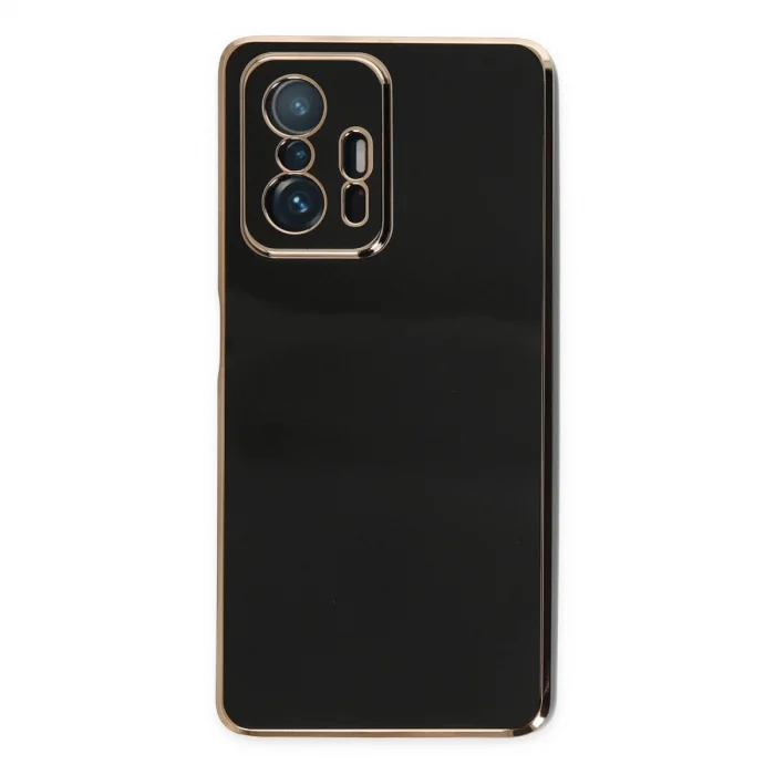 BUĞZ Xiaomi Mi 11t Pro Kılıf Volet Silikon - Siyah