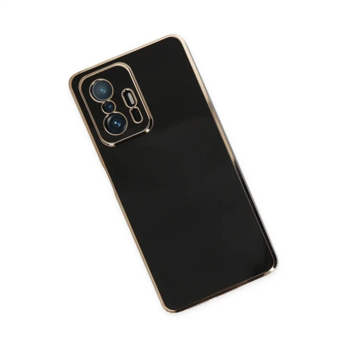 BUĞZ Xiaomi Mi 11t Pro Kılıf Volet Silikon - Siyah