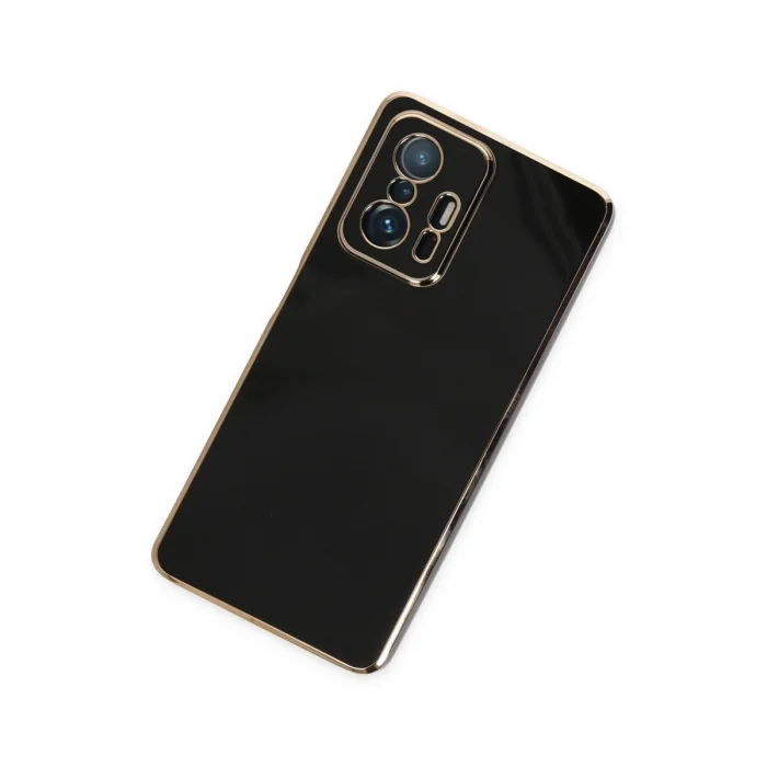 BUĞZ Xiaomi Mi 11t Pro Kılıf Volet Silikon - Siyah