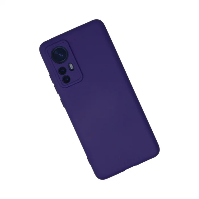 BUĞZ Xiaomi Mi 12 Kılıf Nano İçi Kadife Silikon - Mor