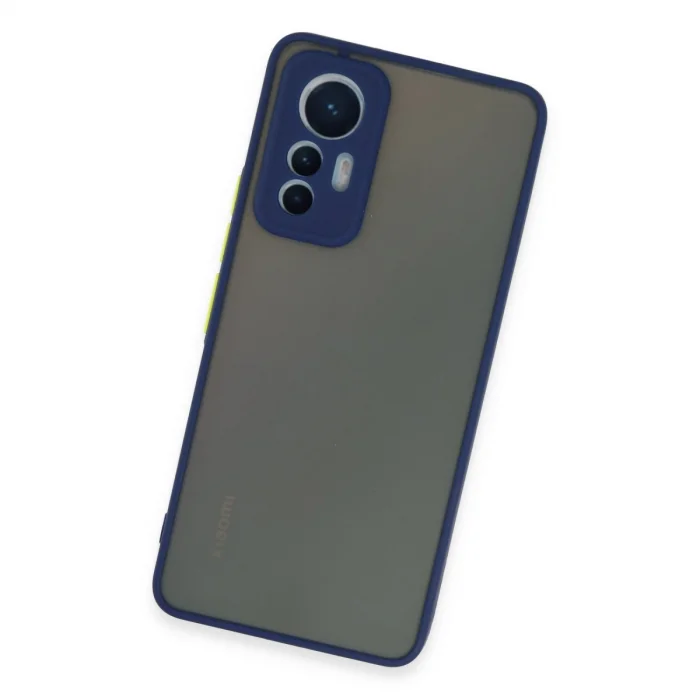 BUĞZ Xiaomi Mi 12 Lite Kılıf Montreal Silikon Kapak - Lacivert