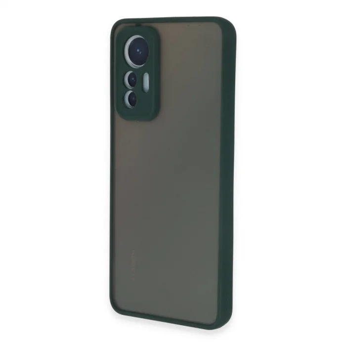BUĞZ Xiaomi Mi 12 Lite Kılıf Montreal Silikon Kapak - Yeşil