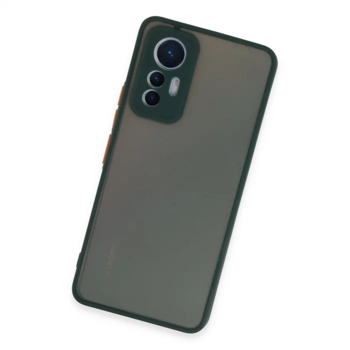 BUĞZ Xiaomi Mi 12 Lite Kılıf Montreal Silikon Kapak - Yeşil
