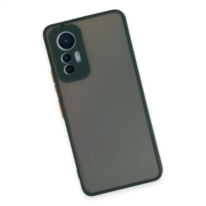 BUĞZ Xiaomi Mi 12 Lite Kılıf Montreal Silikon Kapak - Yeşil