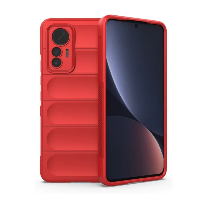BUĞZ Xiaomi Mi 12 Lite Kılıf Optimum Silikon - Kırmızı