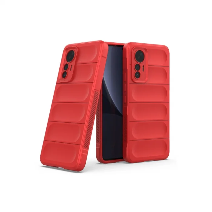 BUĞZ Xiaomi Mi 12 Lite Kılıf Optimum Silikon - Kırmızı