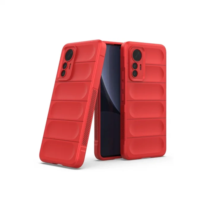 BUĞZ Xiaomi Mi 12 Lite Kılıf Optimum Silikon - Kırmızı