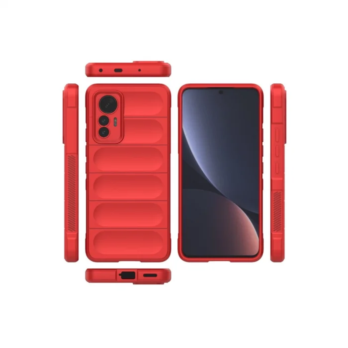 BUĞZ Xiaomi Mi 12 Lite Kılıf Optimum Silikon - Kırmızı