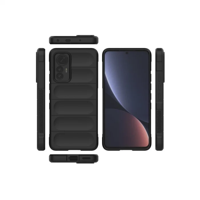 BUĞZ Xiaomi Mi 12 Lite Kılıf Optimum Silikon - Siyah