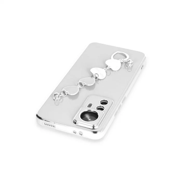 BUĞZ Xiaomi Mi 12t Pro Kılıf Esila Silikon - Beyaz