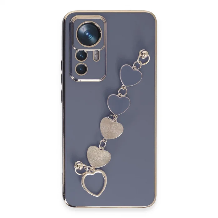 BUĞZ Xiaomi Mi 12t Pro Kılıf Esila Silikon - Gri