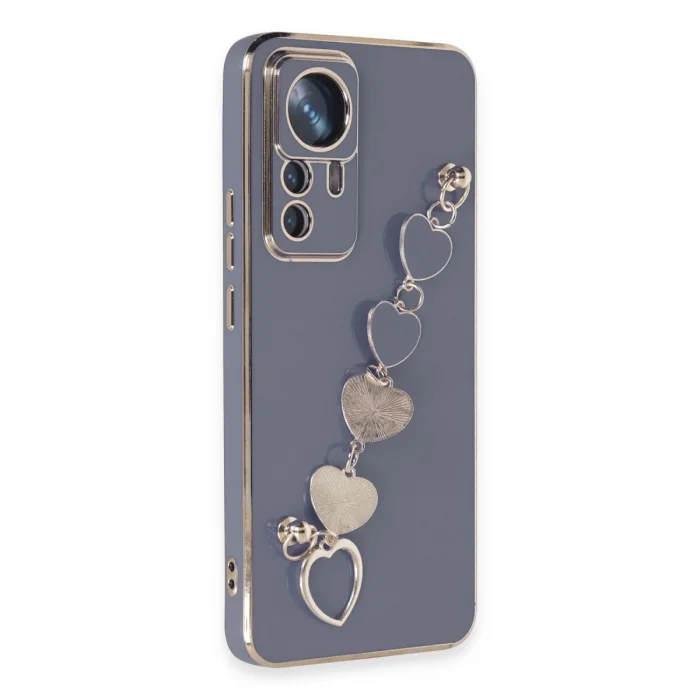 BUĞZ Xiaomi Mi 12t Pro Kılıf Esila Silikon - Gri